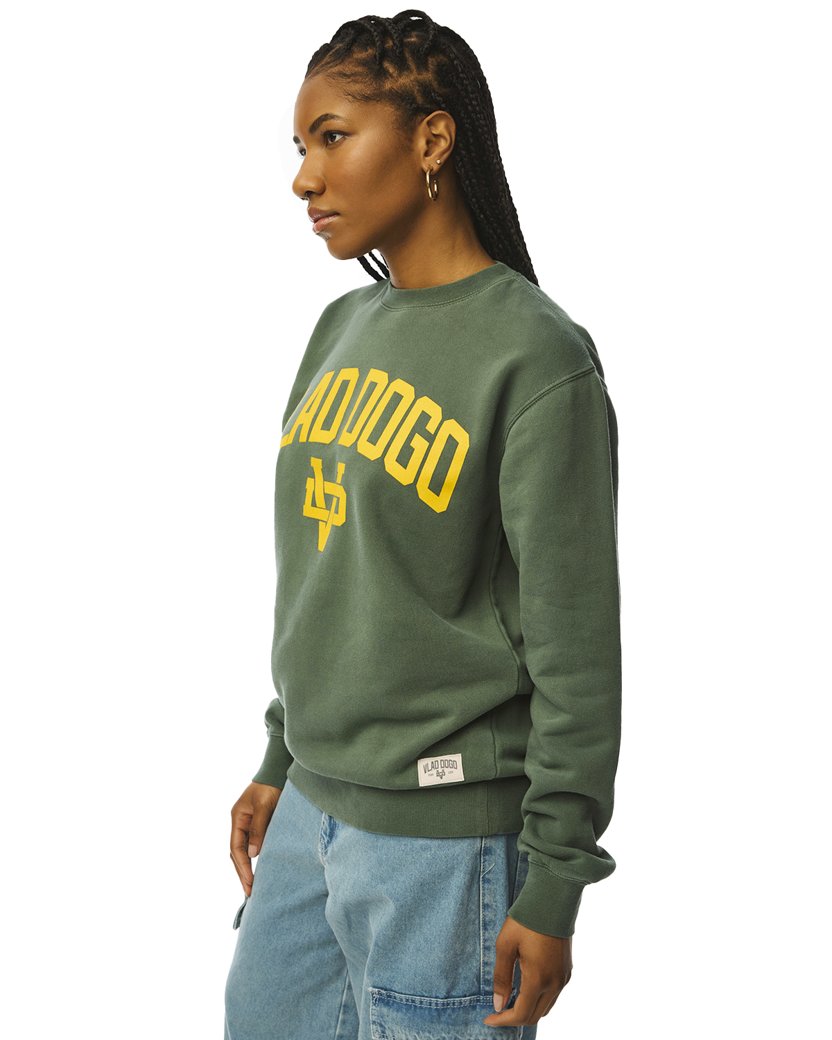 Pull molletonné Vert Alpin