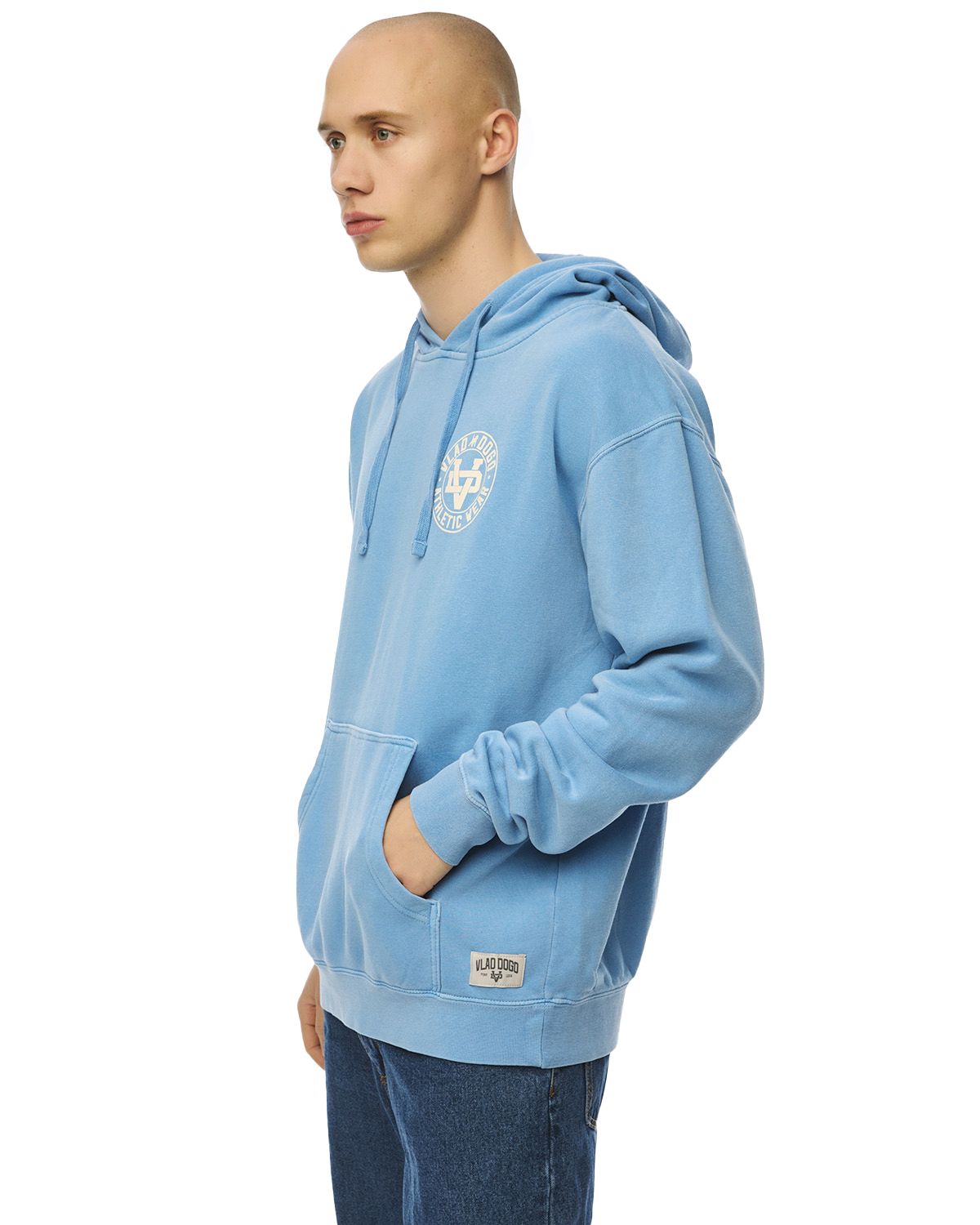 Pull à capuche Bleu clair